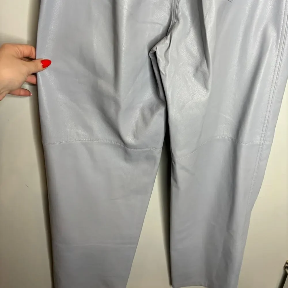 Nanushka Vegan Leather Tapered Trouser Pants - Picture 8 of 8